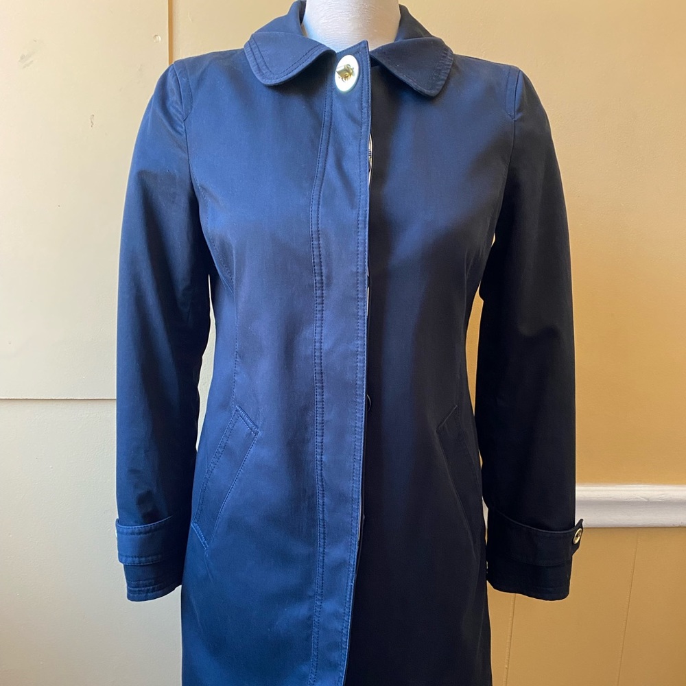 Coach Ladies black Aline coat by size small